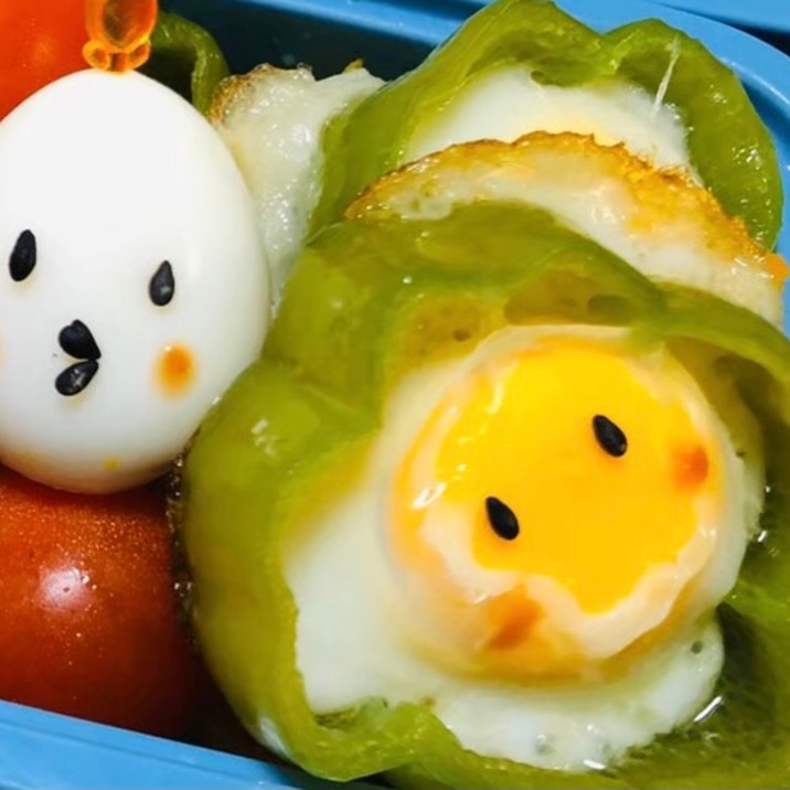 可愛い お弁当 顔つき ピーマン目玉焼き レシピ 作り方 By W Mai 楽天レシピ 可愛い お弁当 顔つき ピーマン目玉焼き レシピ 作り方 By W Mai 楽天レシピ